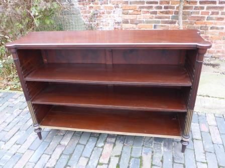 Antique Georgian Open Bookcase Superb Rare