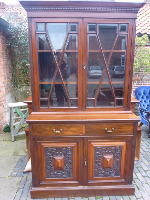 Antique Victorian Library Bookcase