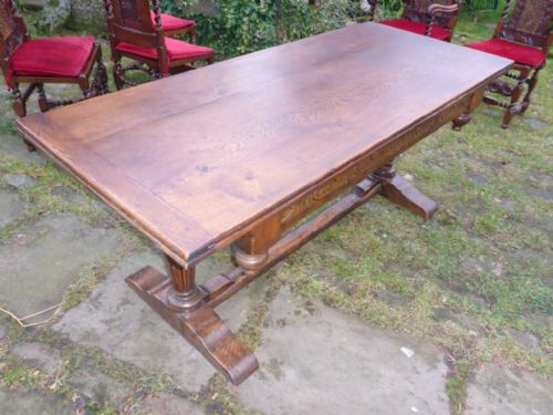 Antique Refectory Dining Table in Oak