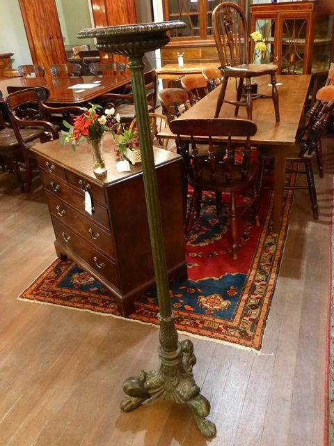 Antique Cast Iron Torchaire Superb