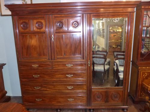 Quality Aesthetic Movement Wardrobe Large