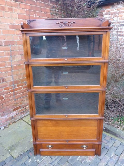 A Very Unusual Stacking Bookcase by Globe Wernicke Co