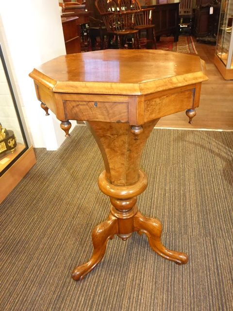 Victorian Ladies Sewing Stand in Walnut