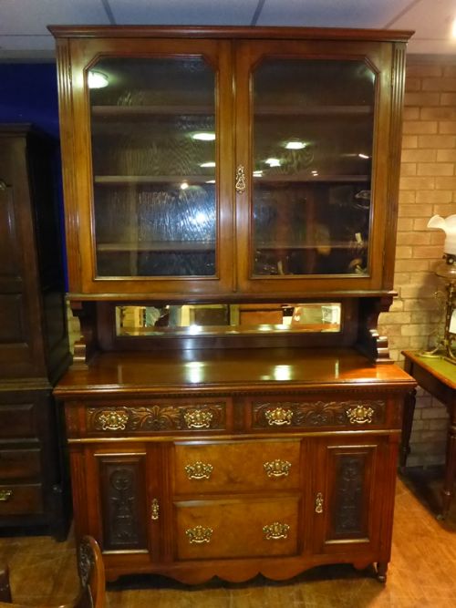 Victorian Sideboard/bookcase in Walnut