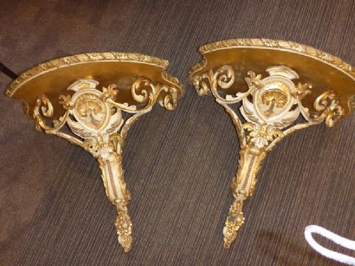 Pair of Large Victorian Wall Brackets Decorative
