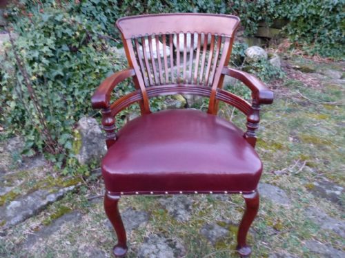 Quality Desk Chair in Solid Walnut