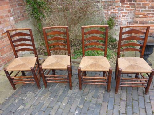 Matching Set of Macclesfield Ladder Back Chairs