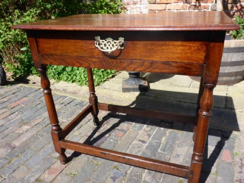 Antique Georgian Oak Side Table