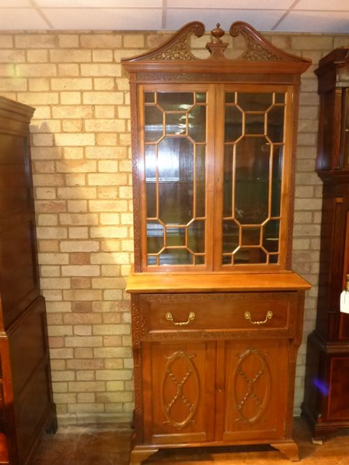 Late Victorian Secretaire Bookcase
