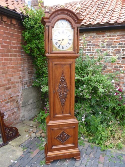 Edwardian Longcase Clock Striking on the Quarters