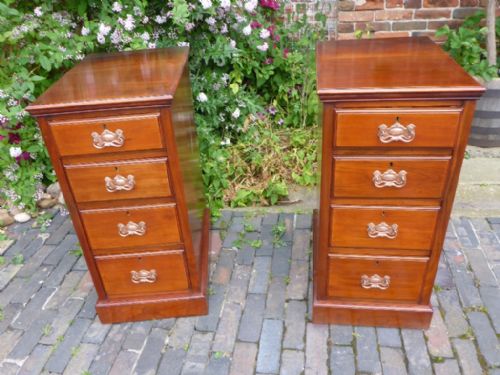 Pair of Late Victorian Bedside Chests
