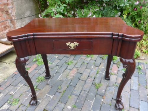 Superb George II Card Table Mahogany