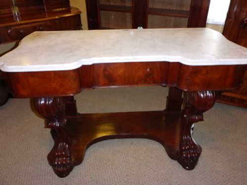 Victorian Mahogany Marble Top Washstand