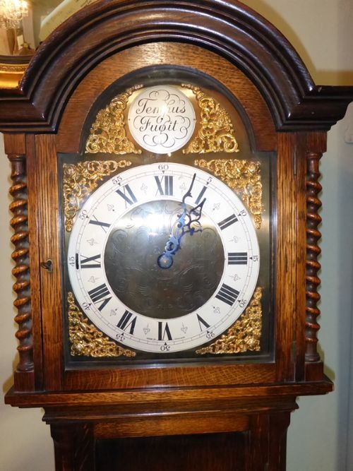 Oak Cased Grandaughter Clock Westminster Chimes