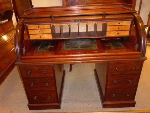 Victorian Cylinder Desk by William Priest London