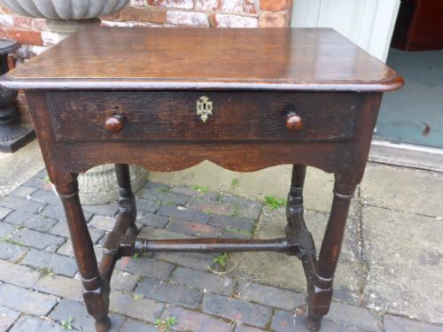 17th Century Oak Side Table