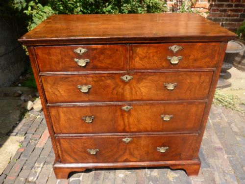 Antique George I English Walnut Chest of Drawers