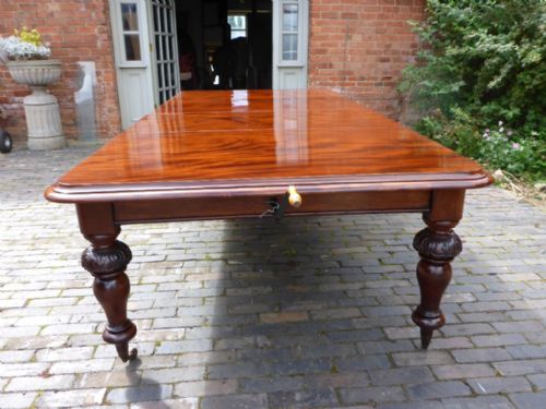 fig 1. Victorian Mahogany Extending Dining Table Seats 12