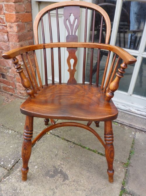 Antique Windsor Armchair by Fred Walker of Rockley