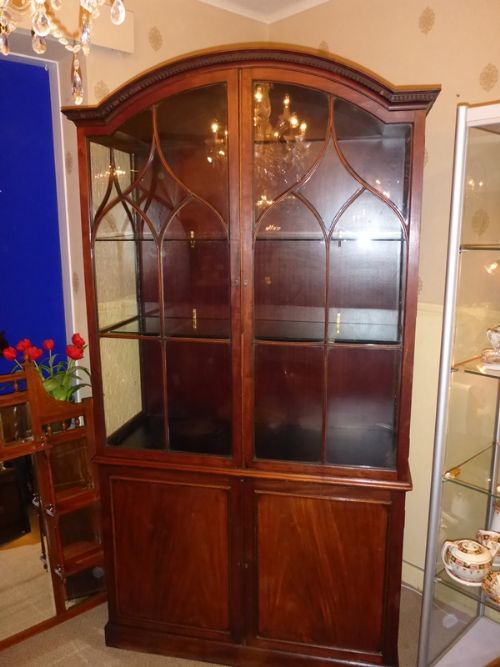 Antique Georgian Display Cabinet Mahogany C 1790