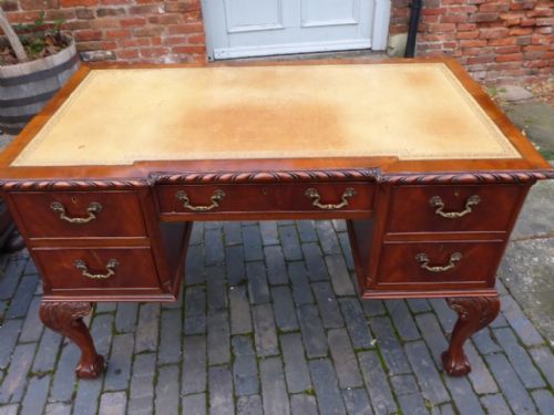 Mahogany Desk Cabriole Legs