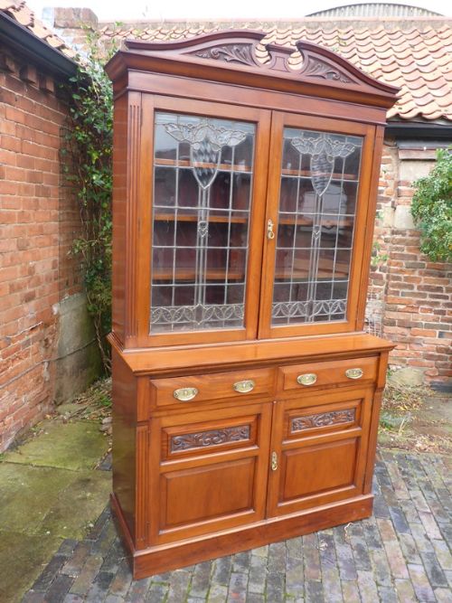 Victorian Library Bookcase in Walnut