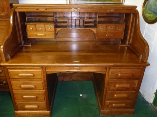 Roll Top Desk by Derby Desk Co Boston USA