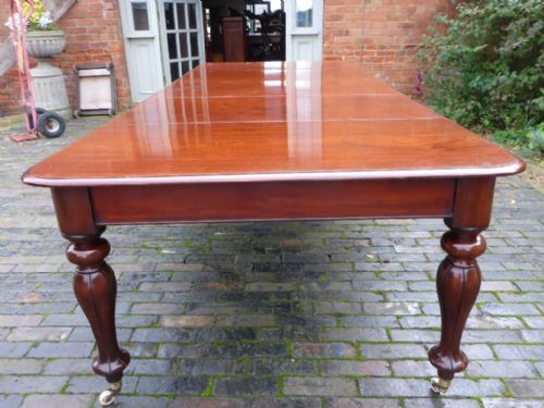 fig 1. Antique Victorian Extending Dining Table in Mahogany