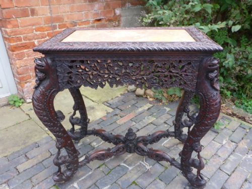 Antique Burmese Hardwood Table