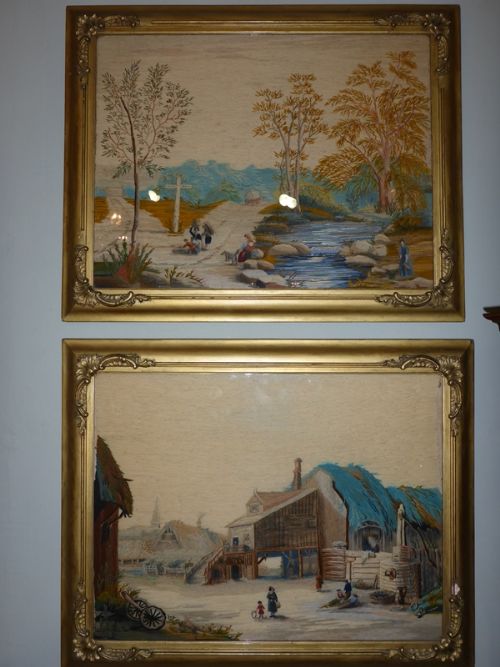 A Pair of 19th Century Wool Work Pictures