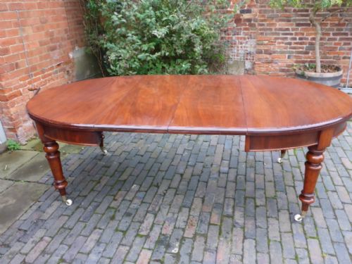fig 1. Victorian Extending Dining Table in Mahogany