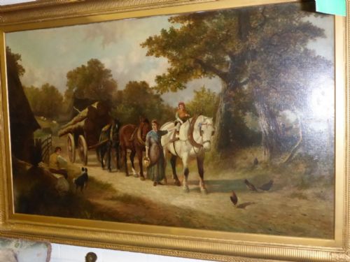 Very Large Oil Painting by Frederick Hodgson
