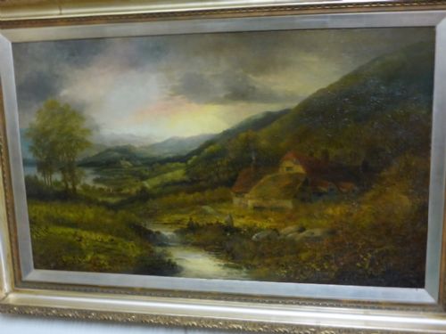 Large Oil on Canvas Welsh Landscape