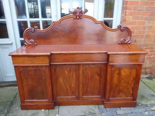 Antique Victorian Mahogany 4 Door Sideboard