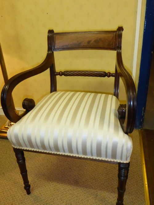 Georgian Mahogany Carver /Desk Chair
