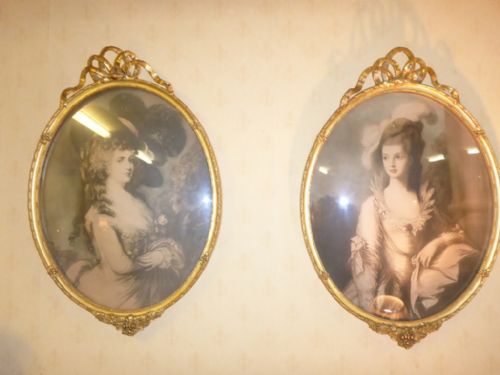 Pair of Quality 1920s Prints Gold Frames