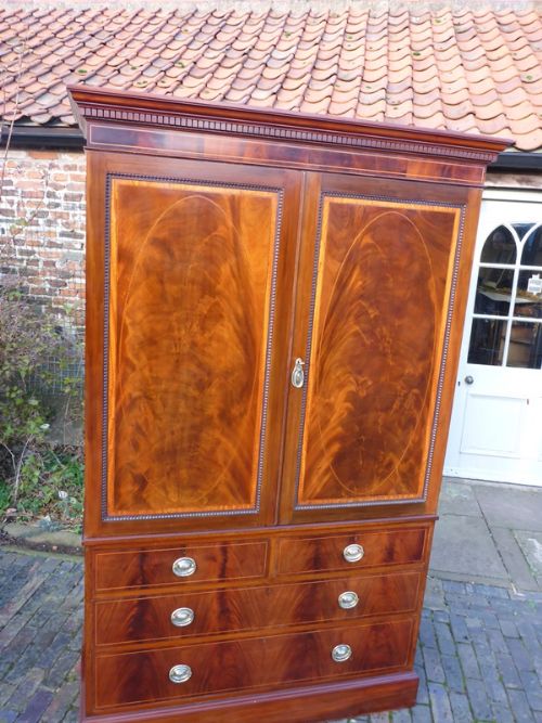 Mahogany with Inlay Press by Liberty's of London