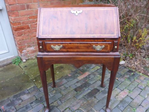 Antique Georgian Yew Wood Bureau Small Size