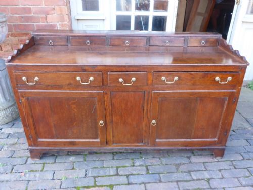 Antique Georgian 18th Century Oak Dresser