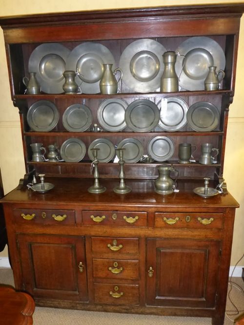 Antique 18th Century Georgian Oak Dresser Good Colour