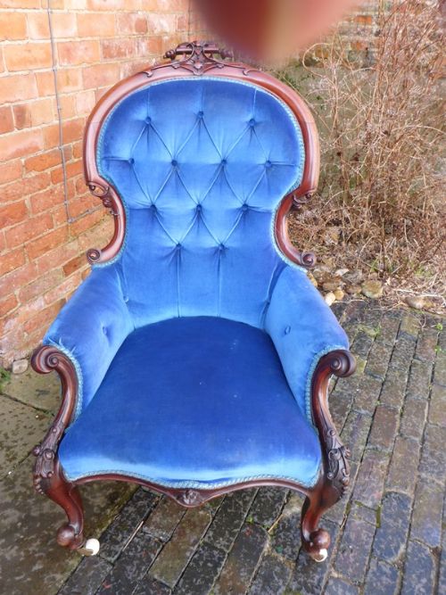 Quality Victorian Spoon Back Armchair
