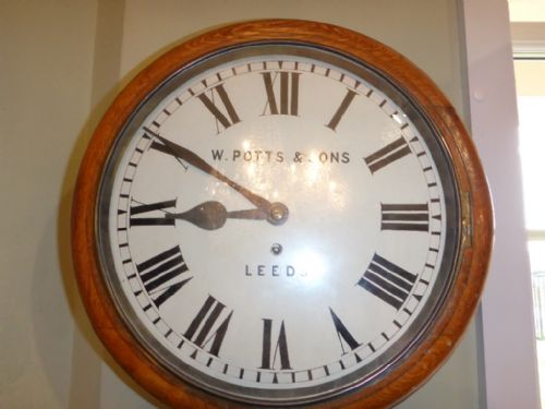 Single Fussee Wall Clock W Potts Leeds