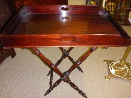Victorian Butlers Tray and Stand