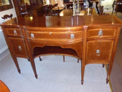 Sheraton Style Sideboard Mahogany with Satinwood