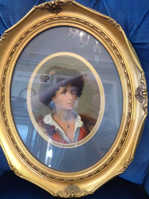 Oil Painting on Board Neapolitan Girl