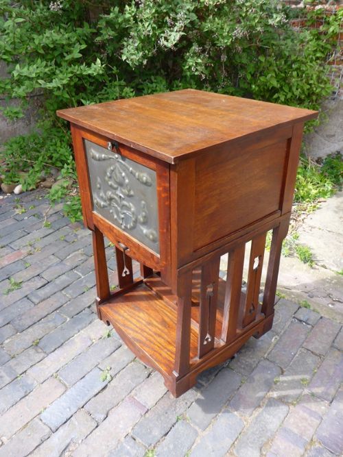 Arts and Crafts Revolving Bookcase