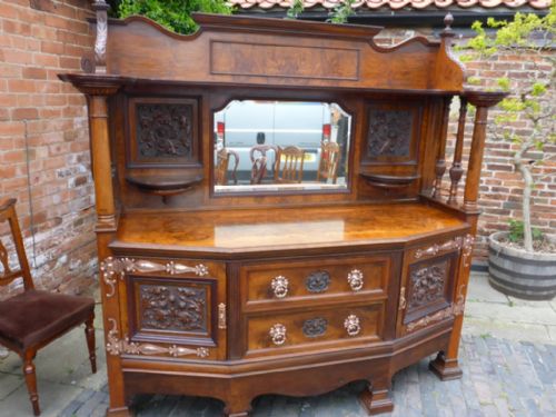 Very Impressive Victorian Pollard Oak Sideboard