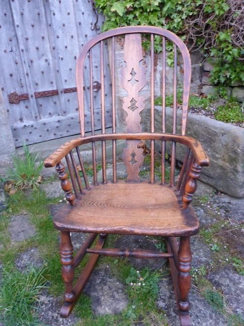 Antique Windsor Rocking Chair