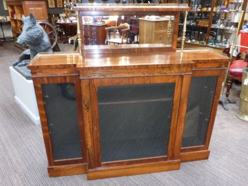 Fine Quality Regency Rosewood Bookcase/cabinet