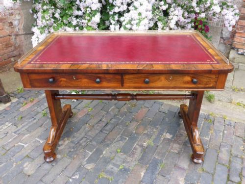 Fine Regency Period Library Table